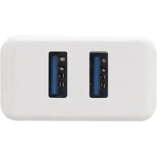 Сетевое зарядное устройство Inkax CD-01 с кабелем USB - MicroUSB / 2 х USB / 2.1A / 10W белый - фото 3