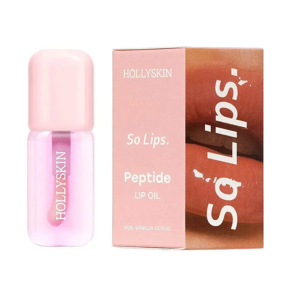 Зволожувальна олія для губ HOLLYSKIN So Lips Peptide Lip Oil №003 Vanilla Cloud, 4 мл