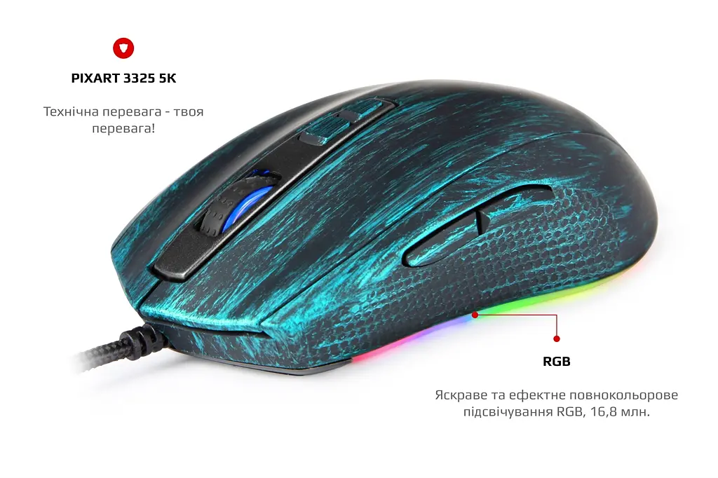 Миша Motospeed V60 (mtv60van) Van Gogh Blue USB - фото 2