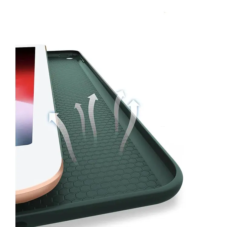 Чехол-книжка BeCover Tri Fold Soft TPU Silicone для Apple iPad Air 13" M2/M3 2024/2025 Dark Green (711470) - фото 5