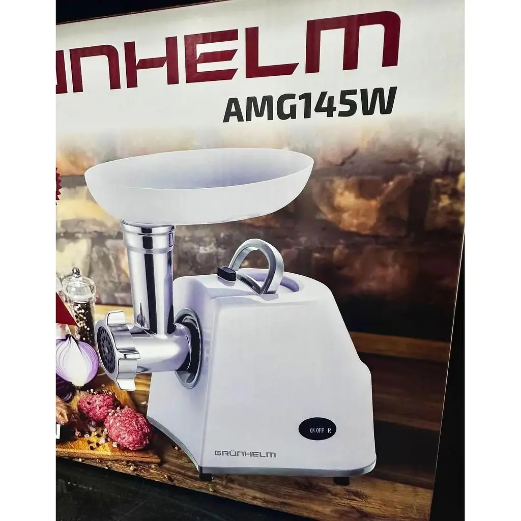 М'ясорубка електрична Grunhelm AMG145W 1400 Вт - фото 4