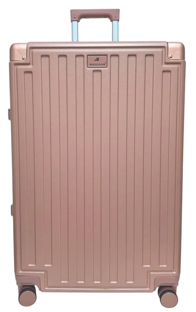 Валіза велика L Madisson Snowball 66503 L 74x49x31 см 100% полікарбонат на клямках Рожеве золото - фото 8