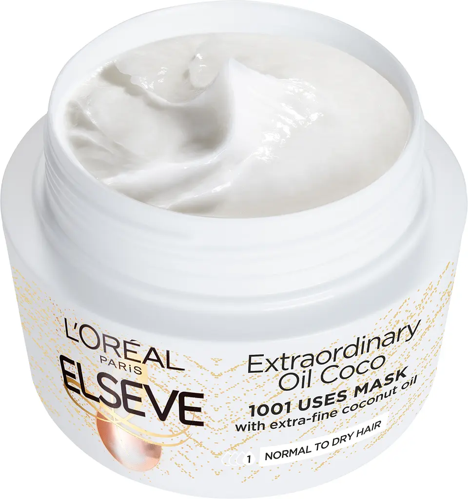 Маска L’Oréal Paris Elseve Роскошь кокосового масла для нормальных и сухих волос 300 мл - фото 3