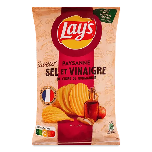 Чіпси Lay’s Paysanne зі смаком нормандської солі та сидрового оцту 120 г