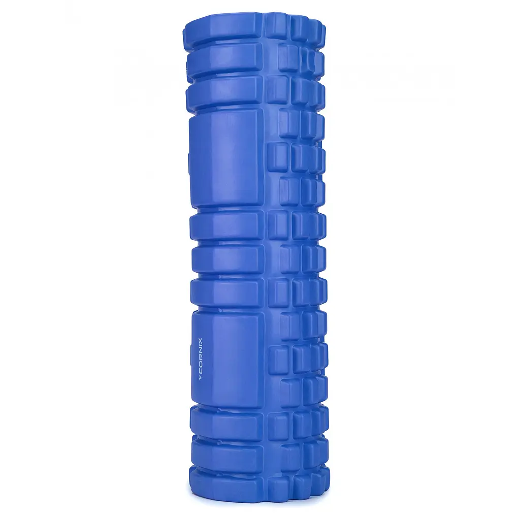 Масажний ролик Cornix EVA 45 x 14 см (валик, ролер) XR-0039 Blue - фото 2