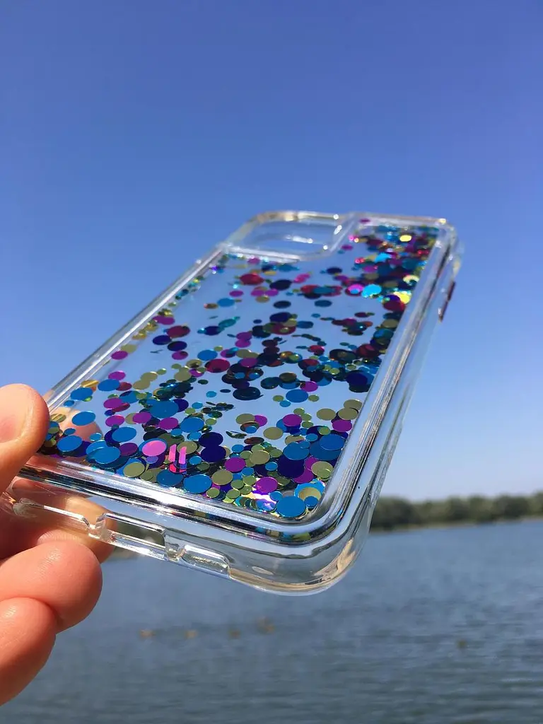 Чохол протиударний з плаваючими блискітками Case-Mate Waterfall CM039420 для iPhone 11 Pro Max/XS Max (6.5") Confetti - фото 7