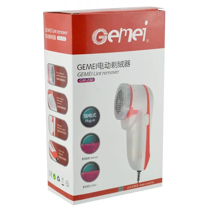 Машинка для стрижки катышек проводная от сети 220v Gemei GM-230 - фото 9