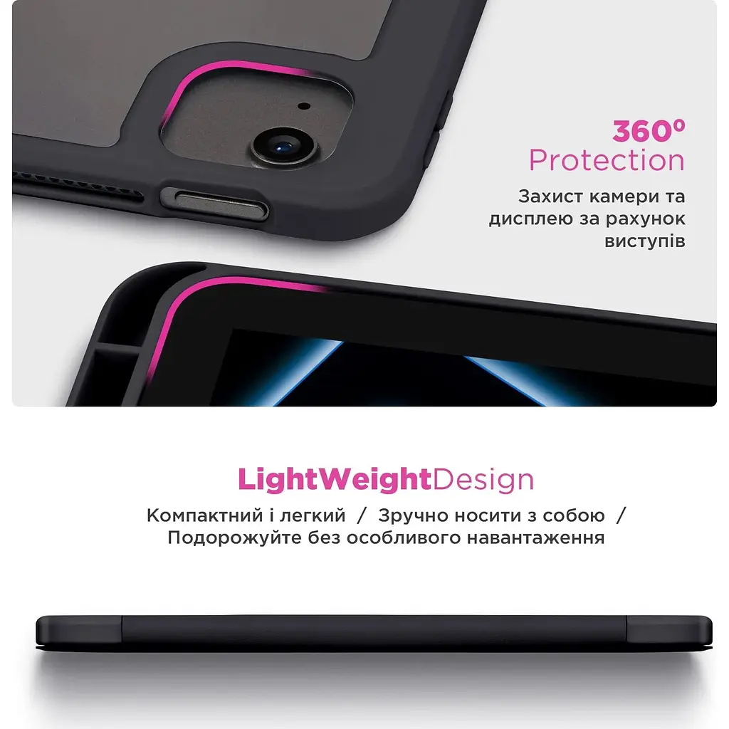 Чохол-книжка ArmorStandart Y-Type PEN для Apple iPad 10th Gen 10.9` (2022)/iPad 11 (2025) Black (ARM77500) [133704] - фото 7