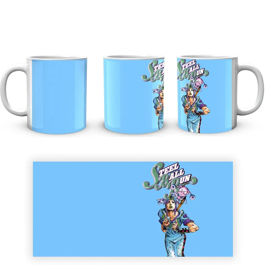 Кружка GeekLand JoJo's Bizarre Adventure Невероятные приключения ДжоДжо:Гонка стальной шар JJSBR 05 330 мл белая - фото 4