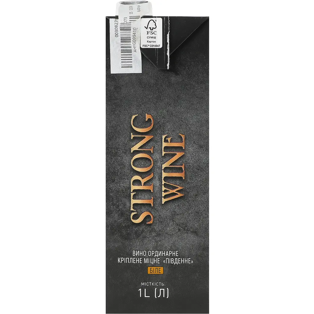 Вино Strong Wine Південне біле ординарне міцне 17.5% 1 л - фото 4