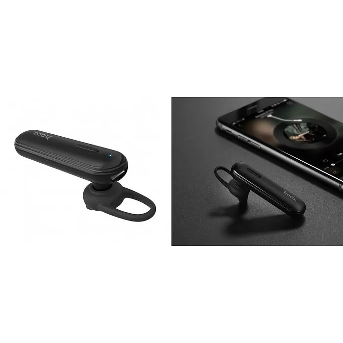 Bluetooth-гарнитура черная моно гарнитура Hoco E36 Free Sound Business - фото 4