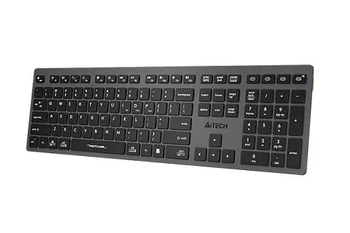Клавіатура бездротовa A4tech FBX50C Grey, Bluetooth/2.4 ГГц, Fstyler Compact Size keyboard, USB, 300 мАгод - фото 3