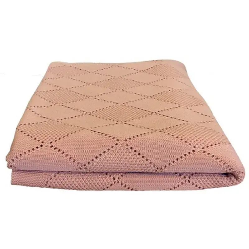 Плед Прованс вязаный Винтаж персик 90х130 см (4823093423121) - фото 3
