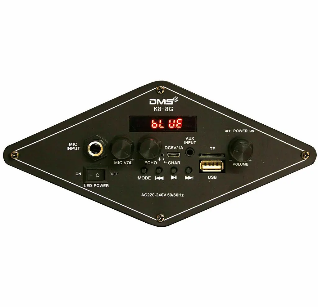 Колонка акумуляторна DMS K8-8G Bluetooth, USB, MP3, Wireless LED - фото 4