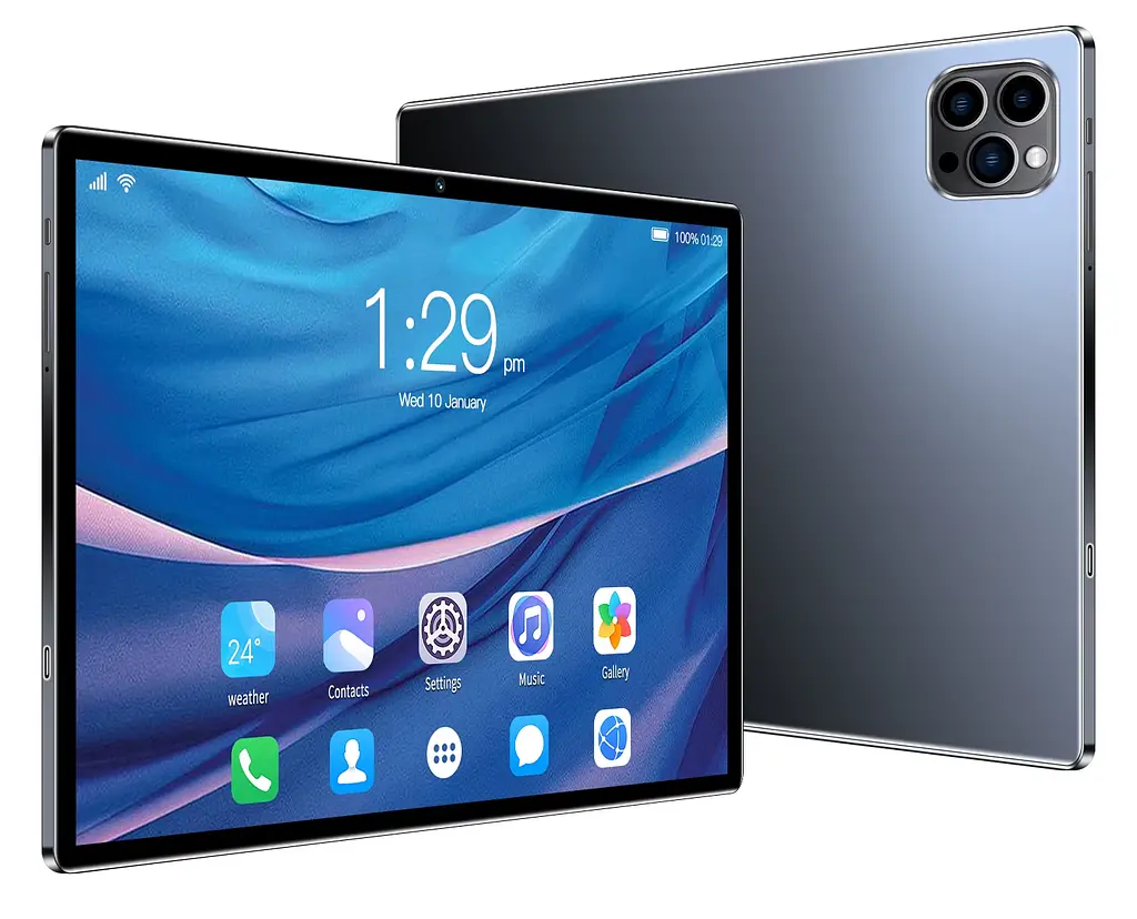 Планшет BDF P37 4ГБ 64ГБ Android 13 для работы и развлечений с IPS экраном 10.1 Black - фото 2