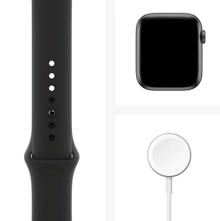 Смарт-часы Apple Watch Series 6 GPS + Cellular 44mm Space Gray Aluminum Case with Black Sport Band [M07H3] [59338] - фото 3
