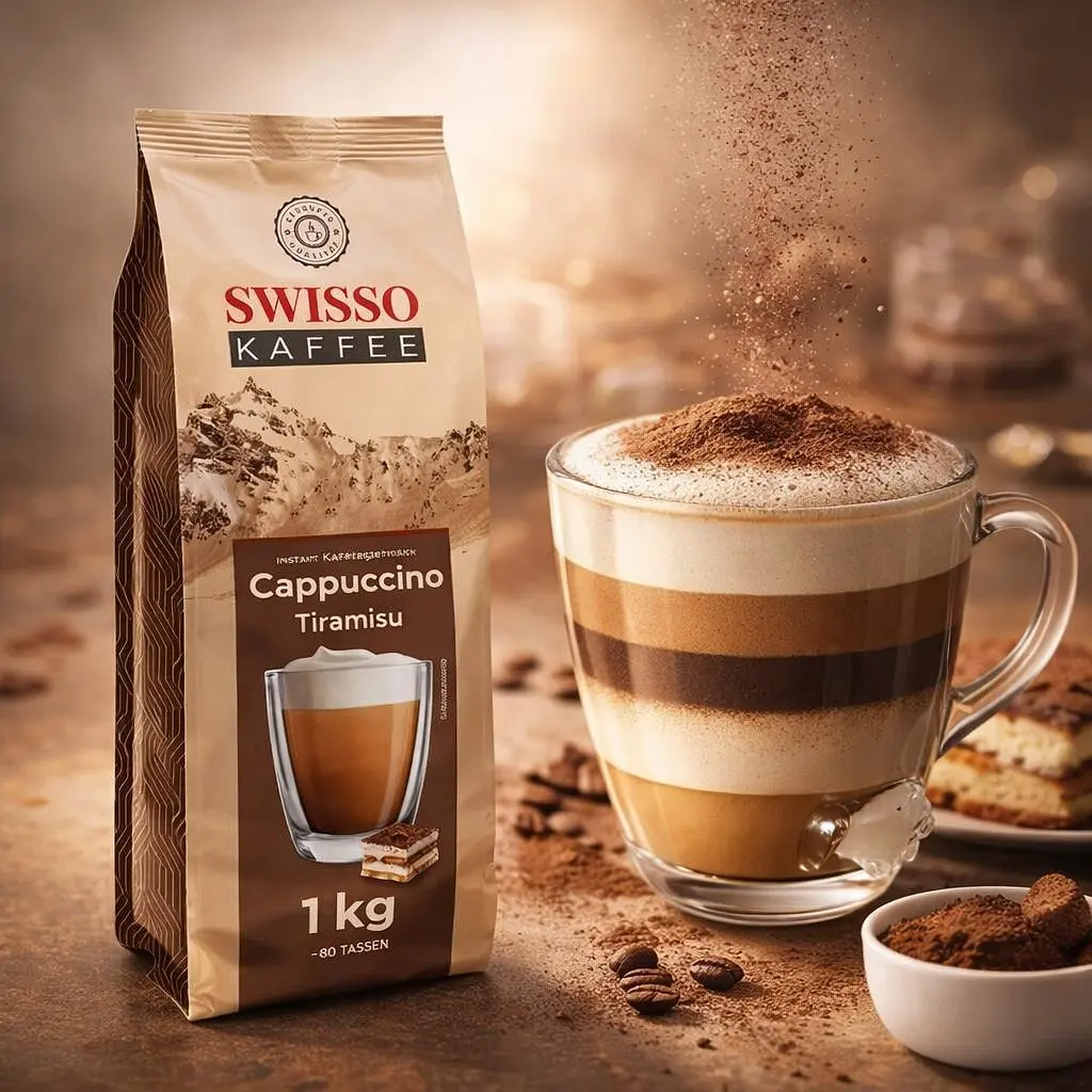 Капучино Swisso Kaffee Cappuccino Tiramisu зі смаком тірамісу 1 кг - фото 4