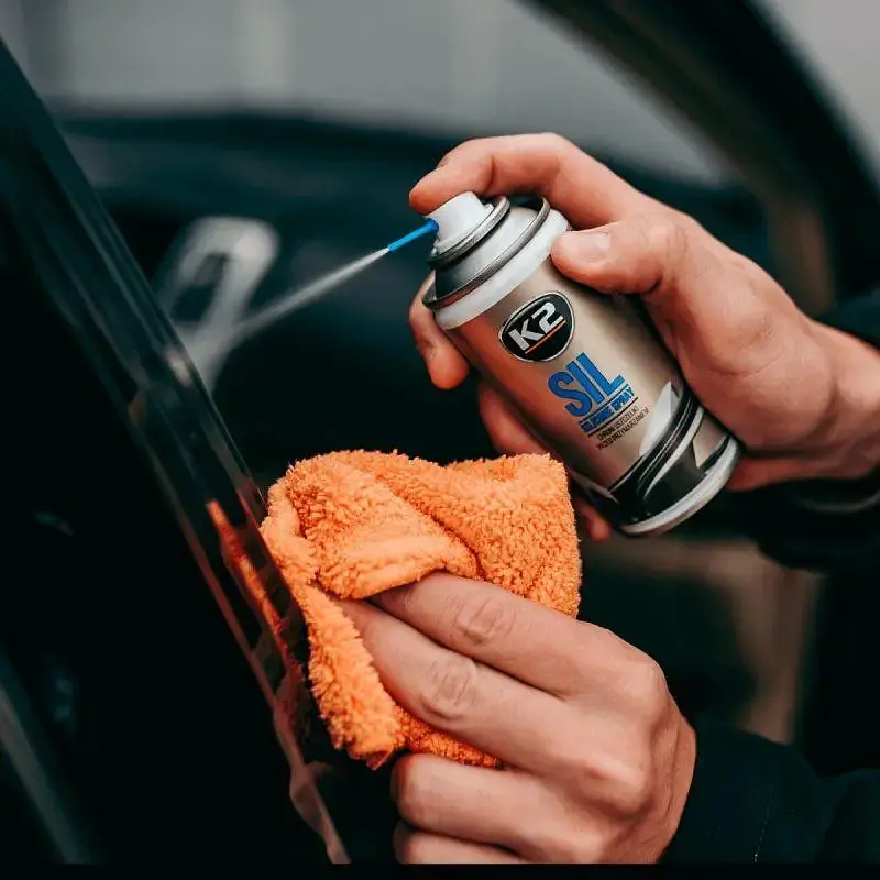 Мастило для гуми та пластику K2 Sil Aero рідке силіконове прозоре аерозоль 150 мл - фото 3