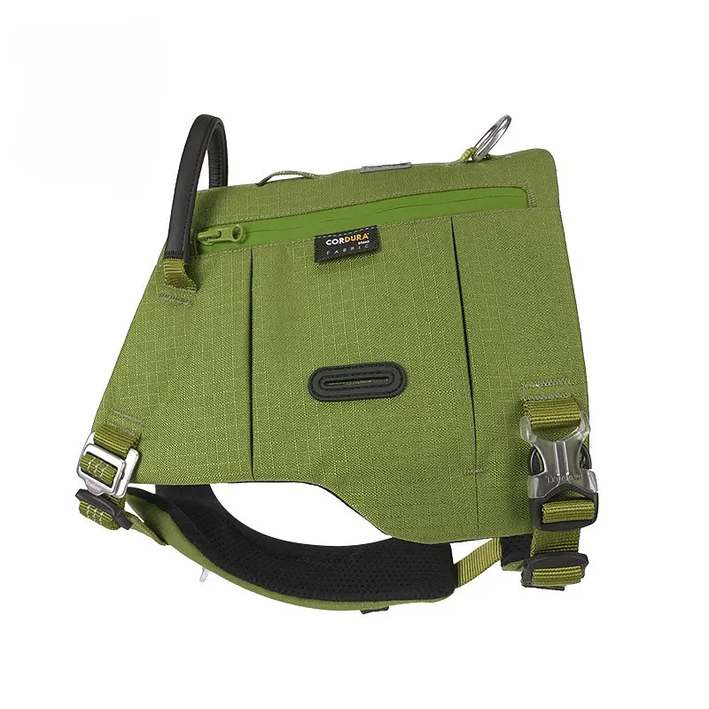 Шлейка для собак Truelove TLB2251 світловідбивна, з водонепроникної тканини Cordura, регульована Оливковий, XL - фото 2
