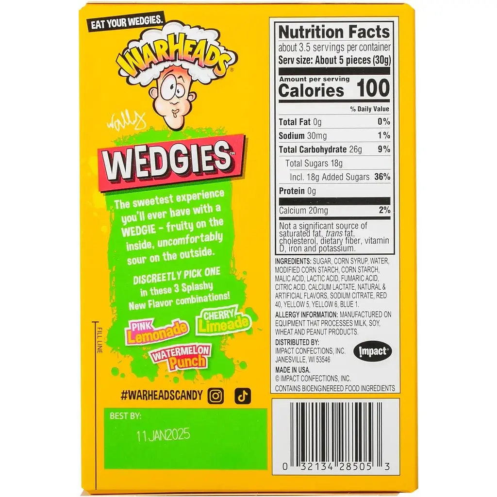 Драже Warheads Sour Wedgies 99 г - фото 3
