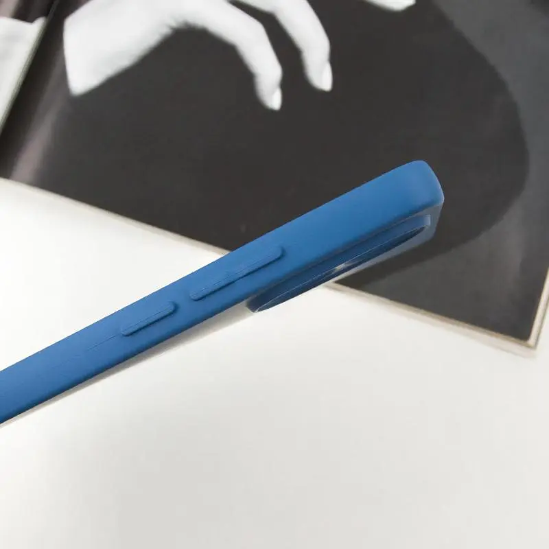 Чехол TPU GETMAN Liquid Silk Full Camera для Xiaomi Redmi Note 13 Pro 4G / Poco M6 Pro 4G / Note 14S Синий / Navy Blue - фото 2