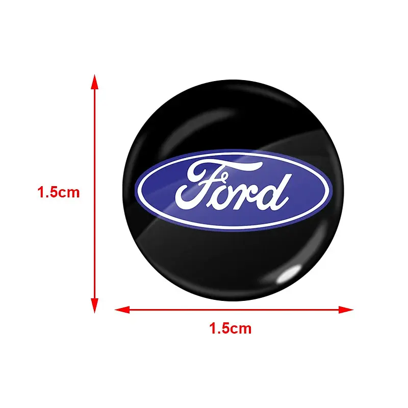 Наклейка з логотипом Ford для автоключів d=15 мм Пластикова об'ємна (Завод) - фото 2