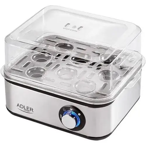 Яйцеварка Adler AD 4486 срібляста - фото 2