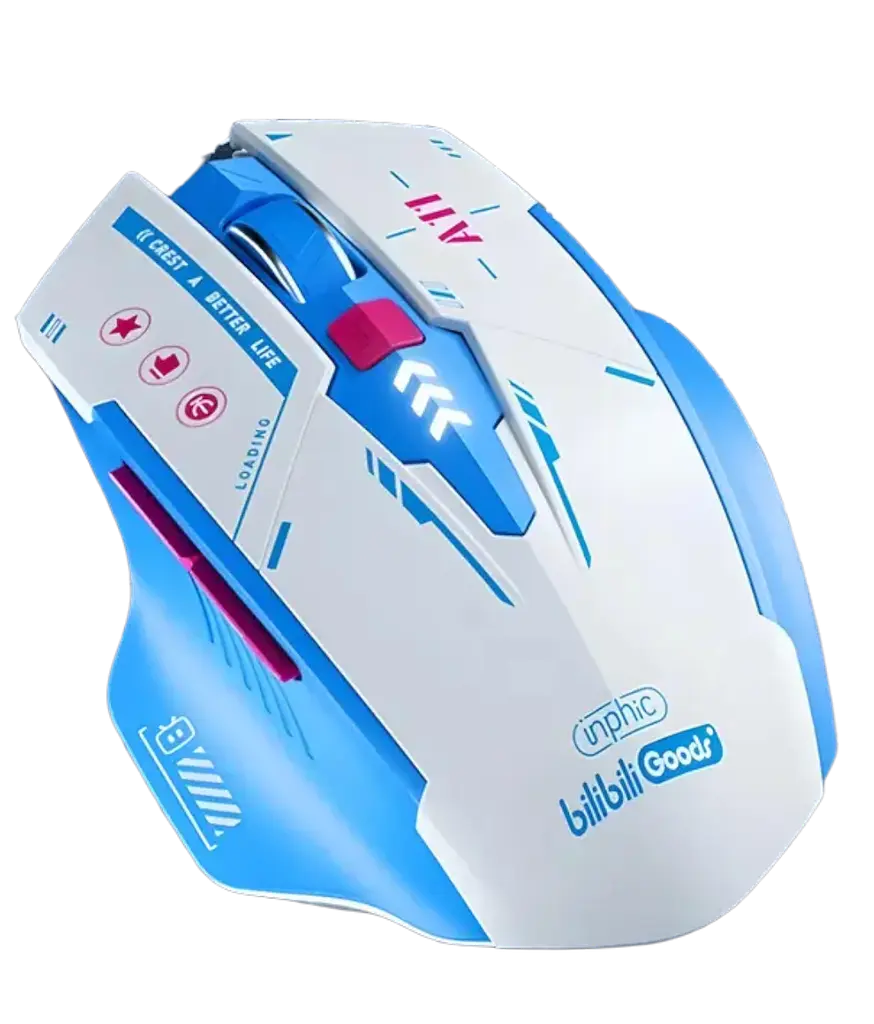 Миша INPHIC A11 White-Blue
