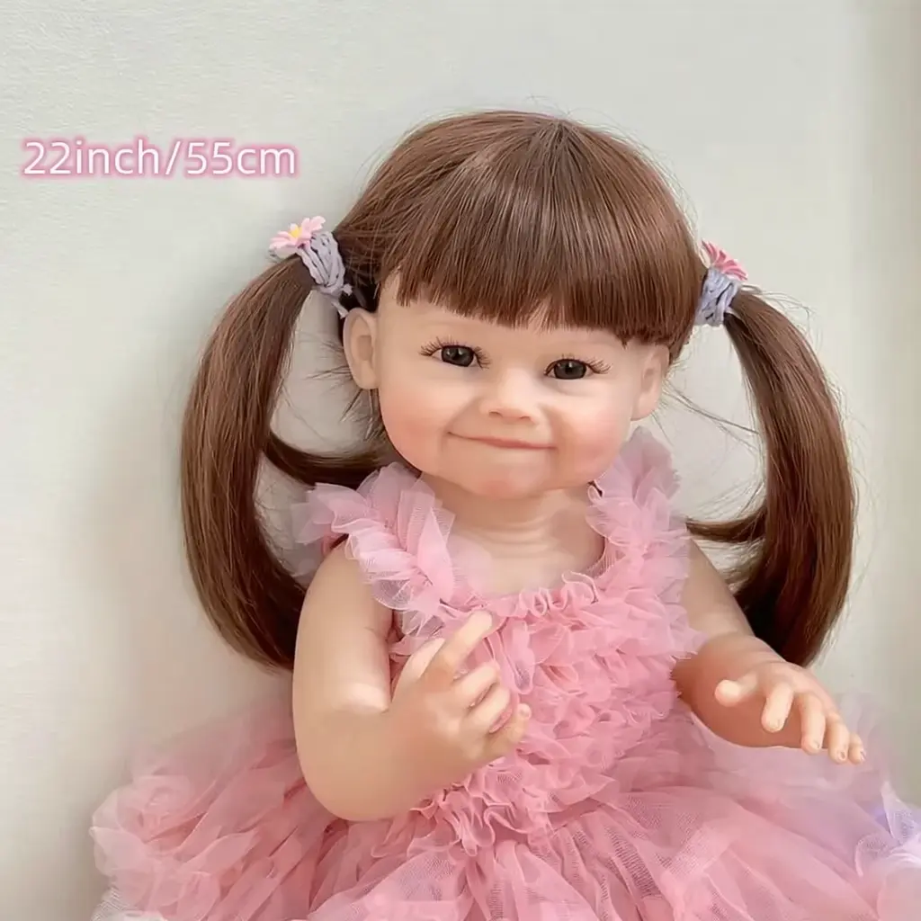 Реалістична Кукла Реборн 55 см повністю силіконова Doll Reborn Baby К0100612 - фото 2