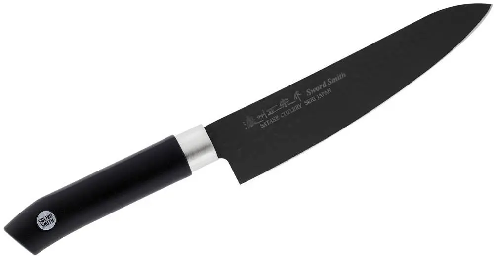 Японський поварський ніж 180 мм Swordsmith Black Satake kuh0013977