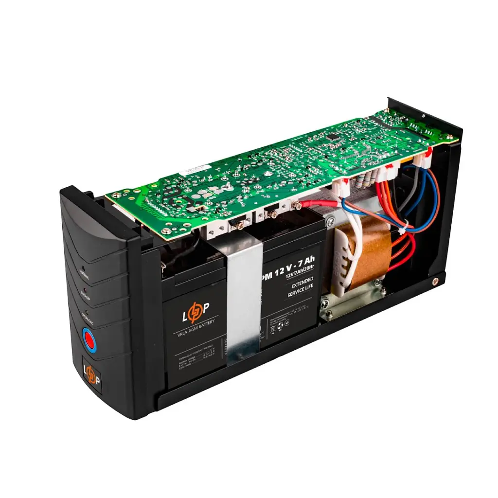 ДБЖ LogicPower LP U650VA (390Вт) лінійно-інтерактивне, АКБ 12В 7Аг, USB, метал - фото 7