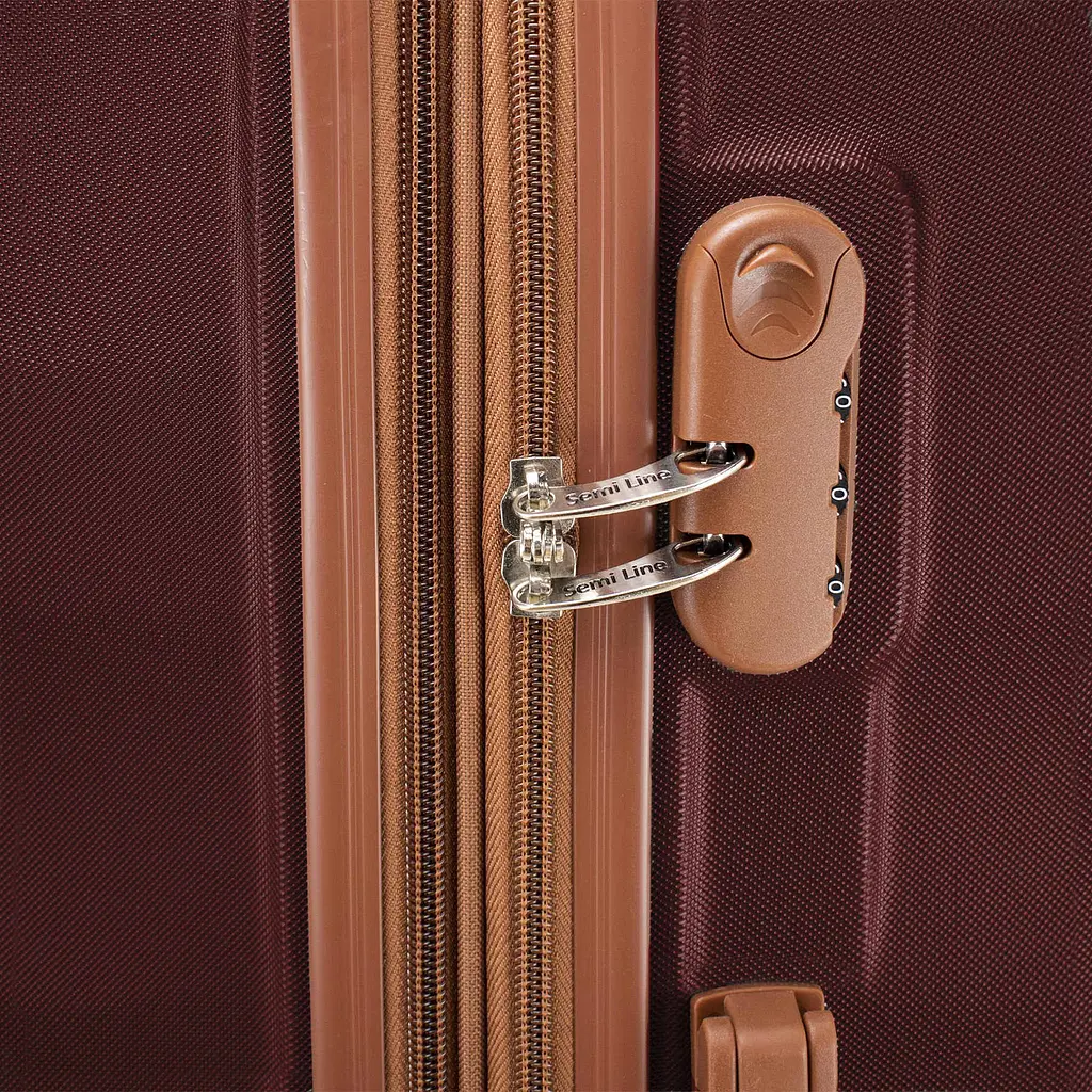 Валіза велика Semi Line 28 дюймів (L) ABS-Plastic Burgundy (T5708-3) - фото 7