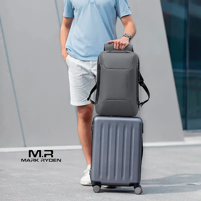 Рюкзак Mark Ryden для ноутбука 15.6 дюймів MR9116 з кодовим замком та USB-портом Сірий - фото 7