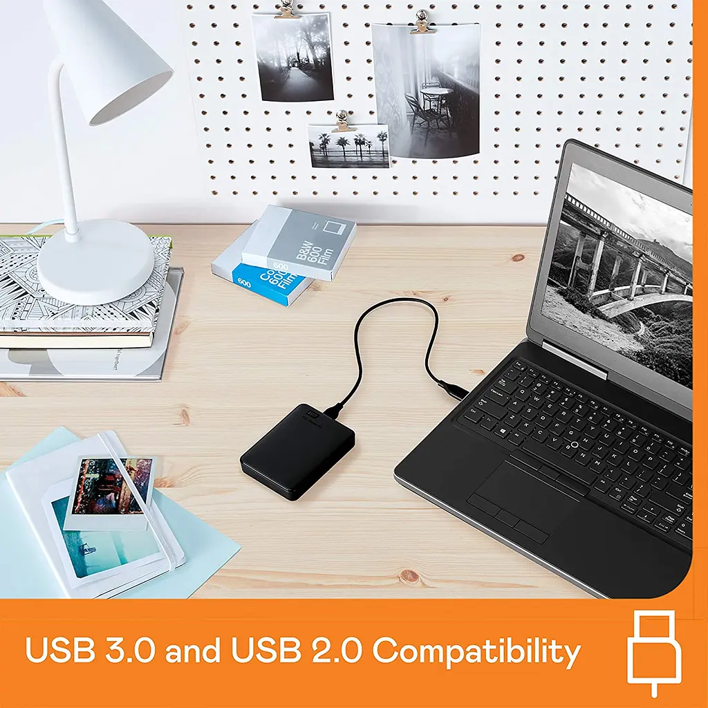 Внешний жесткий диск WD Elements 5TB Portable External HD Black (WDBU6Y0050BBK) [69686] - фото 5