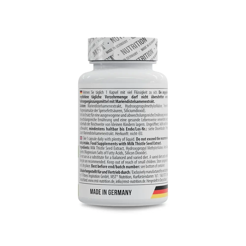 Розторопша MST Nutrition Milk Thistle 300 mg, 60 капсул для печінки та детоксикація - фото 3
