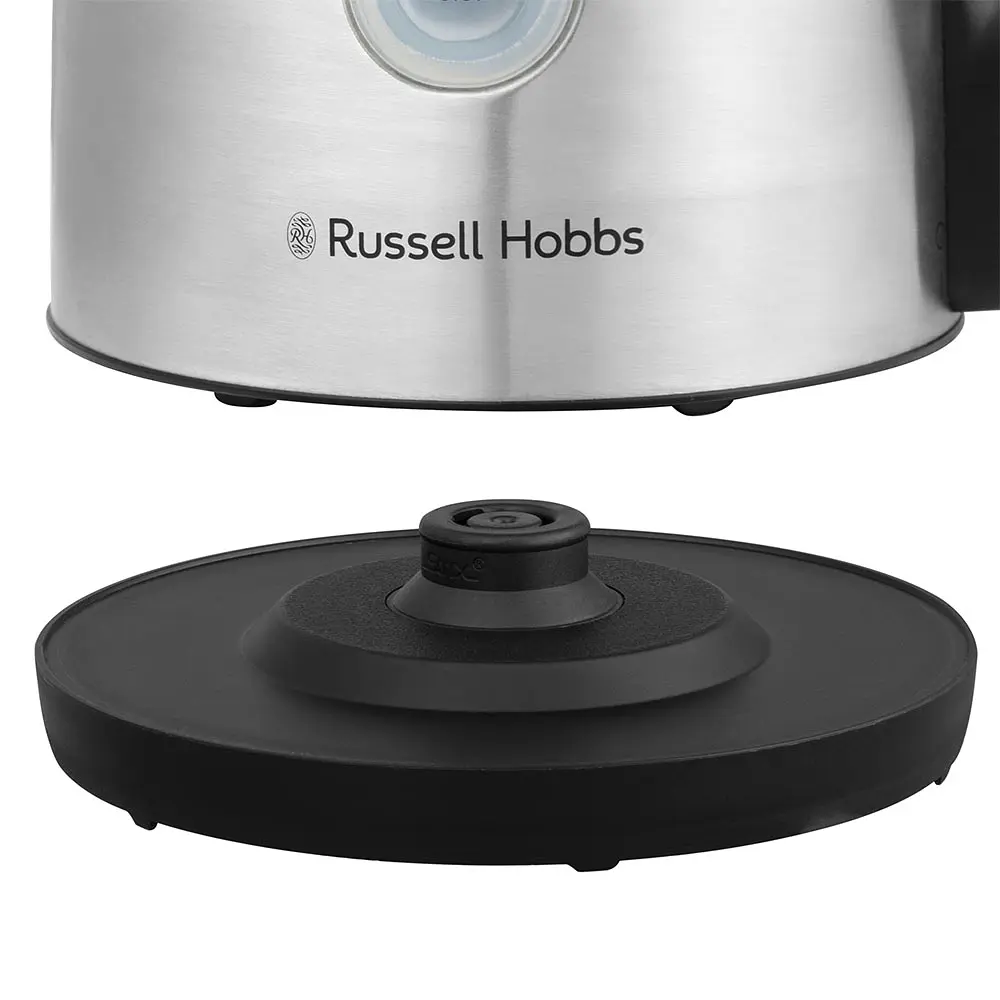 Russell Hobbs Електрочайник Heaton, 1.7л, нержавіюча сталь, сріблясто-чорний - фото 4