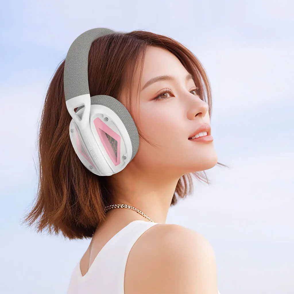 Беспроводные игровые наушники XO-BE46 Triple-Mode, 2.4G, BT5.3, AUX, 600mAh, 33h, Белый - фото 3
