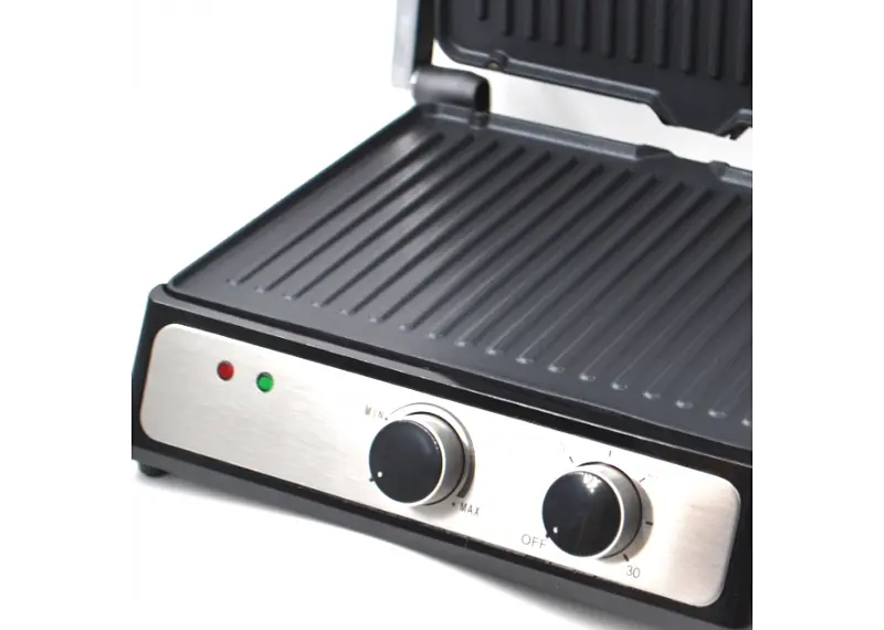 Прижимной электрический гриль Crownberg Cb-1044 2000W - фото 6