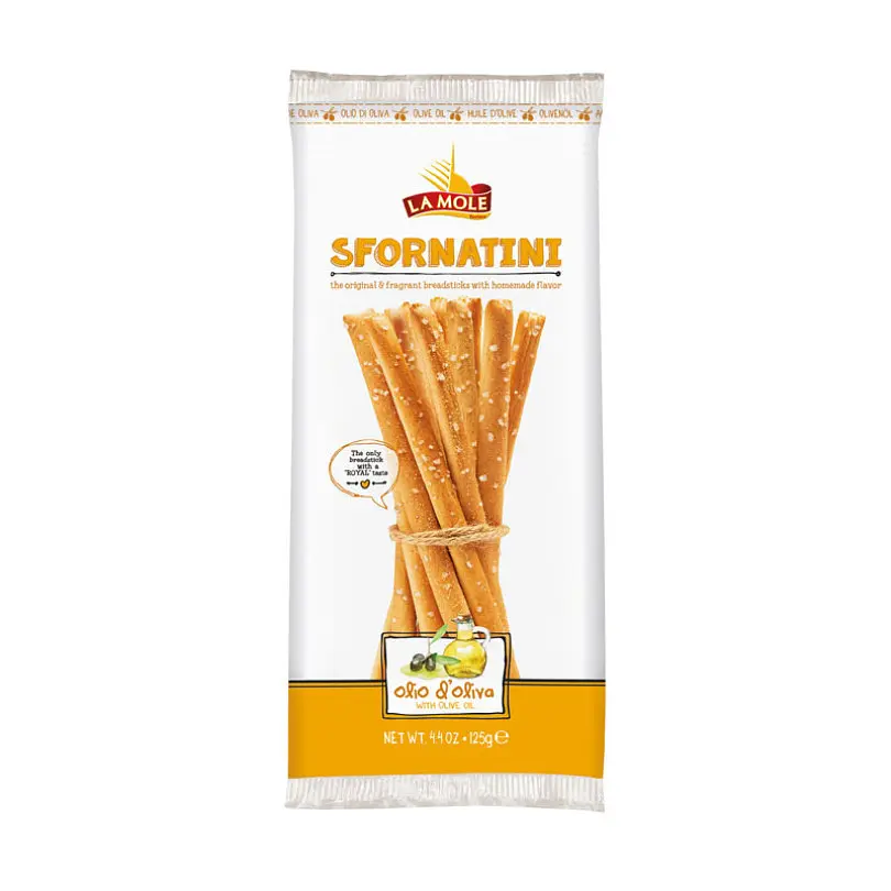 Грісіні La More Sfornatini Olio di Oliva with olive oil з оливковою олією 125 г