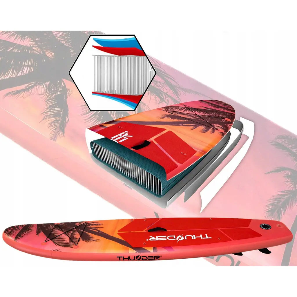 Надувна дошка SUP THUNDER ISLE 320 см з веслом - фото 6