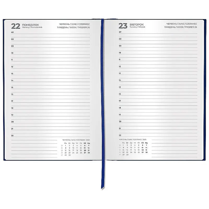 Щоденник 2026 Classic City темно-синій 145 x 210 мм (8842-26-2-A) - фото 3