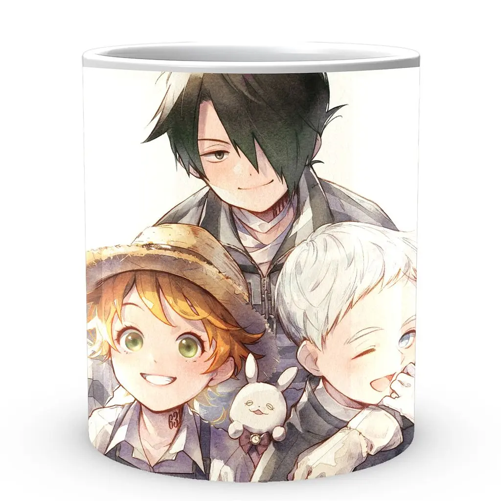 Кухоль GeekLand The Promised Neverland Обіцяний Неверленд Норман Рэй Эмма NV 02.478 330 мл білий - фото 2