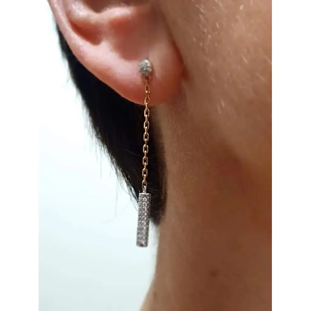 Золоті сережки-пусети Харківська ювелірна фабрика трансформери. 700531-СПРРП - фото 4