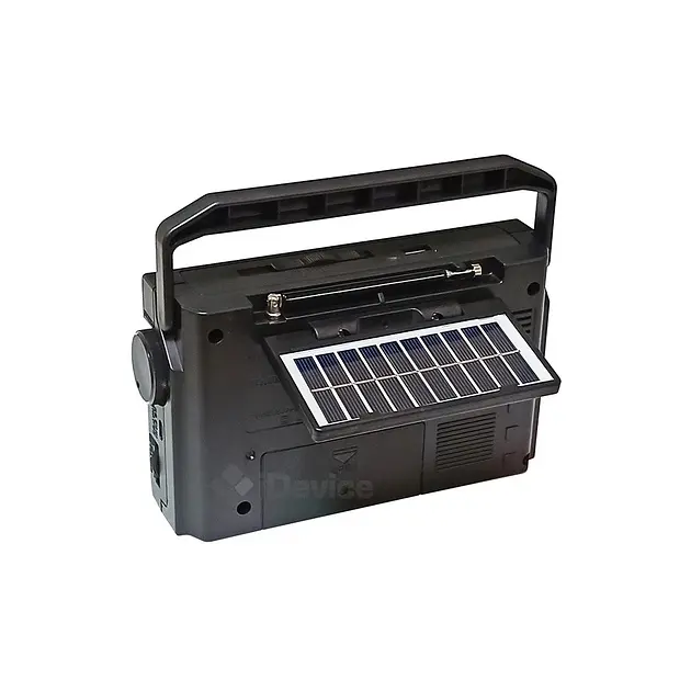 Радиоприемник Golon RX-BT329S с солнечной черной панелью - фото 4