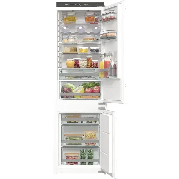 Холодильник Gorenje встроенныйный с нижн. мороз. 177х55х54 см 2 дверь 180(68) л А++ NF + Зона св те Внутр. Диспл Белый - фото 6