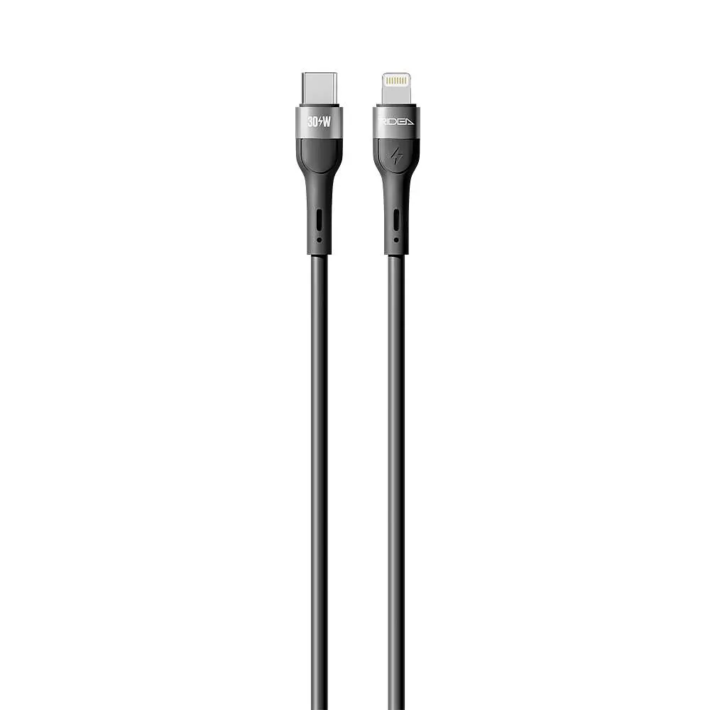 Кабель для зарядки USB Ridea RC-XS51 X-Silicone Type-C to Lightning 30W 10V/3A 2 м Черный - фото 2