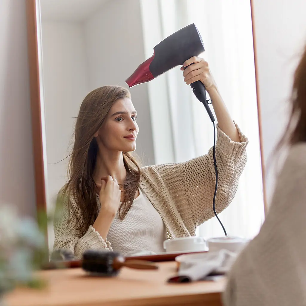 Фен для волосся Panasonic Nanoe care чорно-бордовий - фото 12