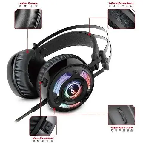 Навушники iPega Gaming with RGB LED PG-R008 3.5 mm Noice Reduction - фото 3