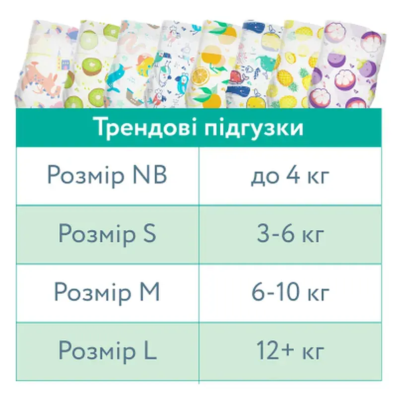 Підгузки Offspring Willy the Whale розмір NB до 4 кг 56 шт (DP-OI-FAT-NB56P-WTW) - фото 12