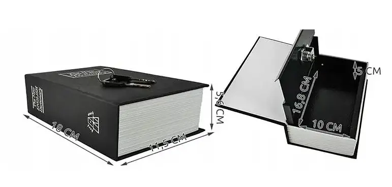 Сейф-книга Malatec 1212  24x15,5x5,5 см – схованка для грошей і документів - фото 2